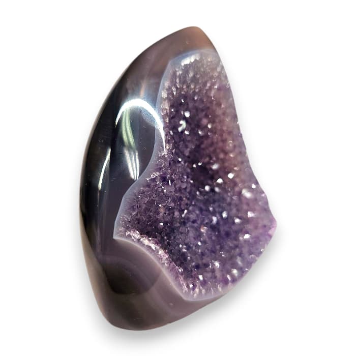 Druzy ahat – kristal z iskrivim sijajem