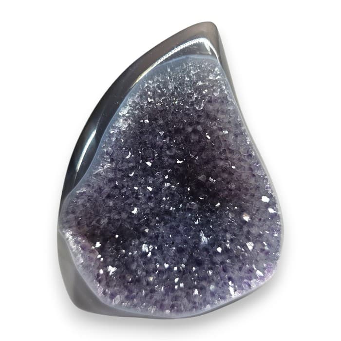 Druzy ahat – kristal z iskrivim sijajem