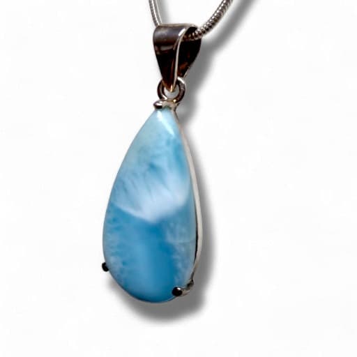 Larimar-obesek v srebru